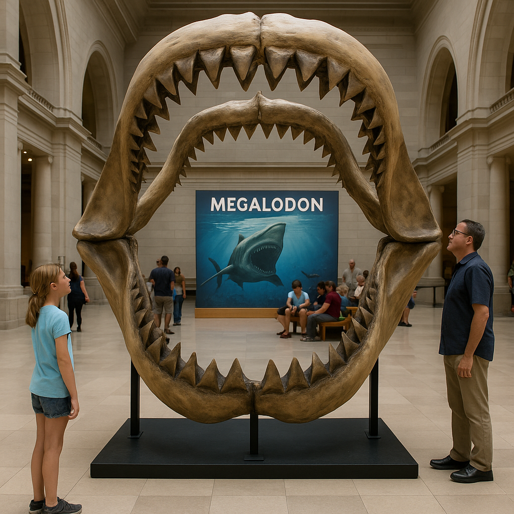 megalodon exhibit jaw